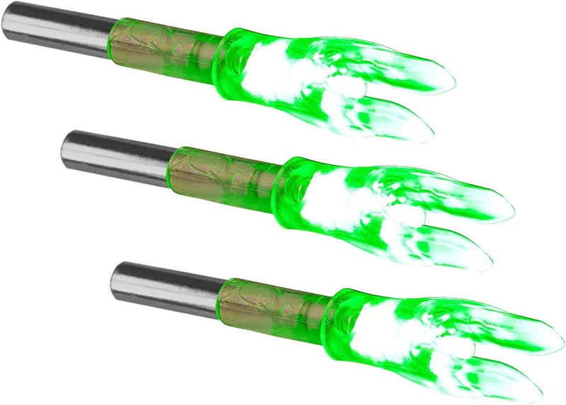 Linpeng 6PCS S Led Lighted Nocks for Arrows with .244"/6.2mm Inside Diameter,Screwdriver Included - Image 3